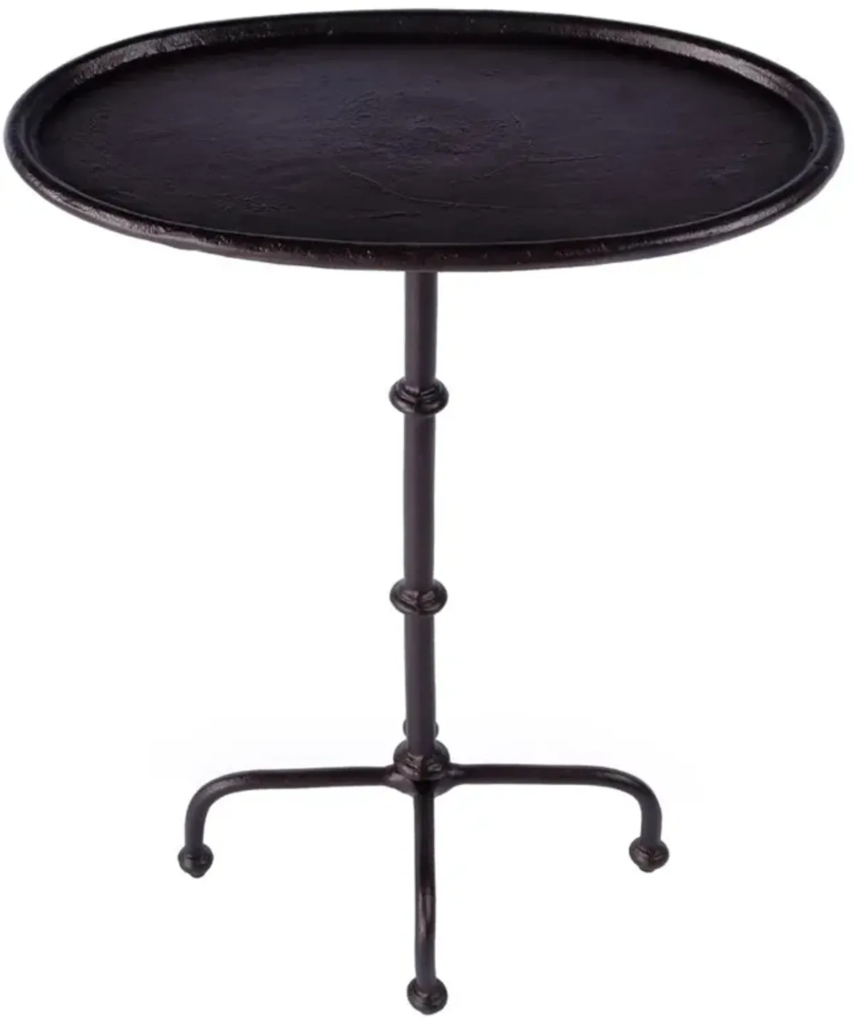 Ofra French Country Bronze Metal Oval Outdoor Side Table