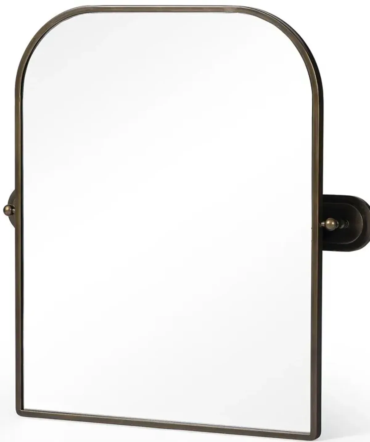 Beau Aged Iron Wall Mounted Mirror