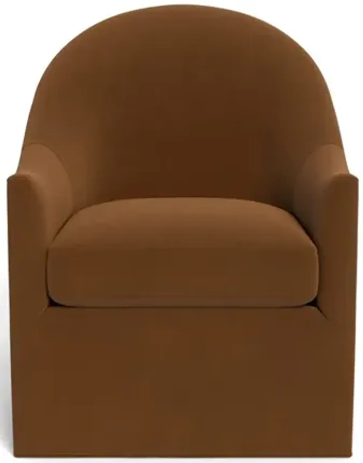 Giverny Spice Performance Velvet Swivel Chair