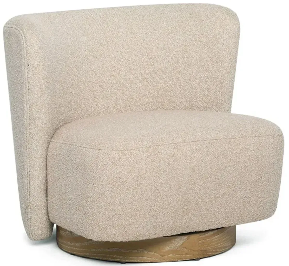 Dorian Modern Baha Seed Beige Swivel Lounge Chair