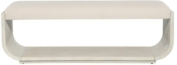 Charlene Modern Classic Cream Boucle Oak Wood Bedroom Bench