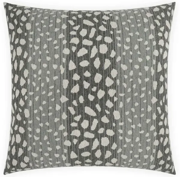 Portia Modern Classic Grey Animal Print Indoor Outdoor Throw Pillow - 22x22