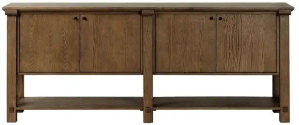 Gavin Rustic Lodge Tan Oak Rectangular Sideboard