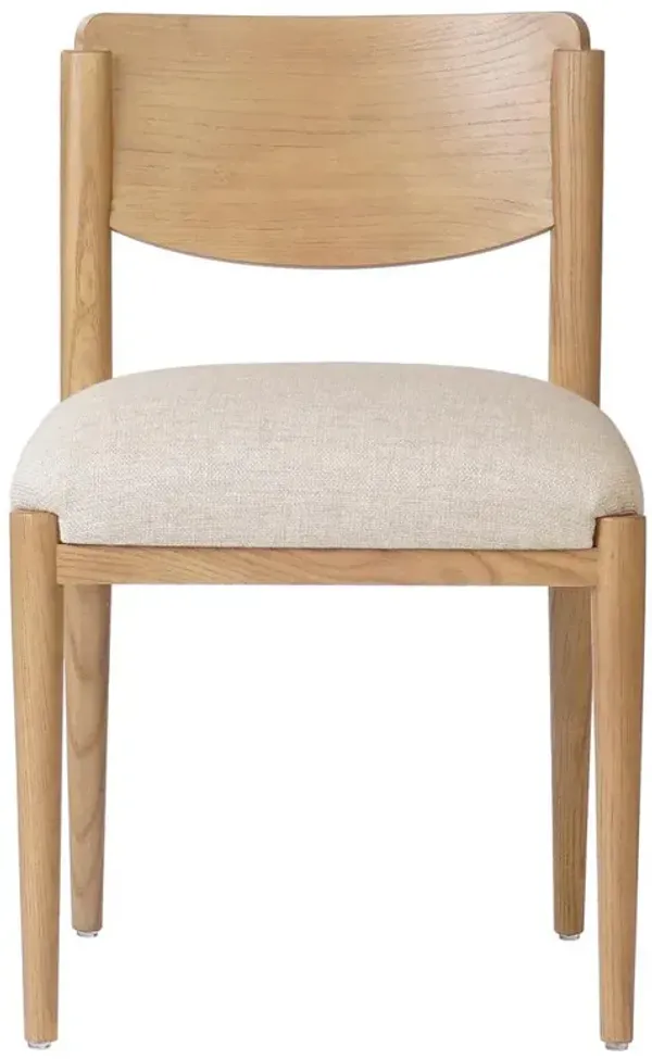 Vaughn Modern Classic Cream Performance Wood Dining Chair