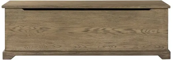 Arthur Rustic Lodge Brown Oak Wood Storage Bench