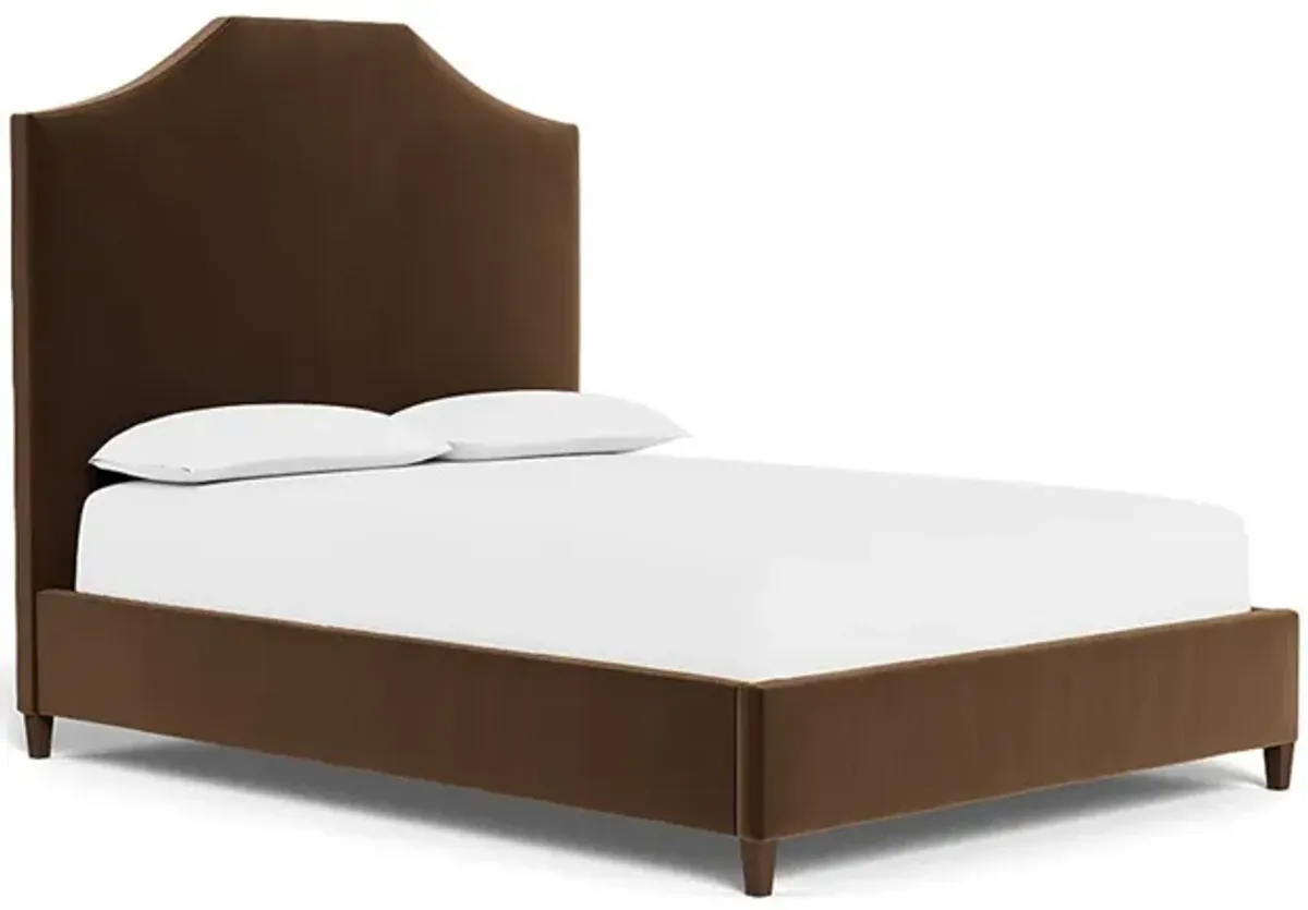 Finnegan Molasses Performance Velvet Bed - Queen