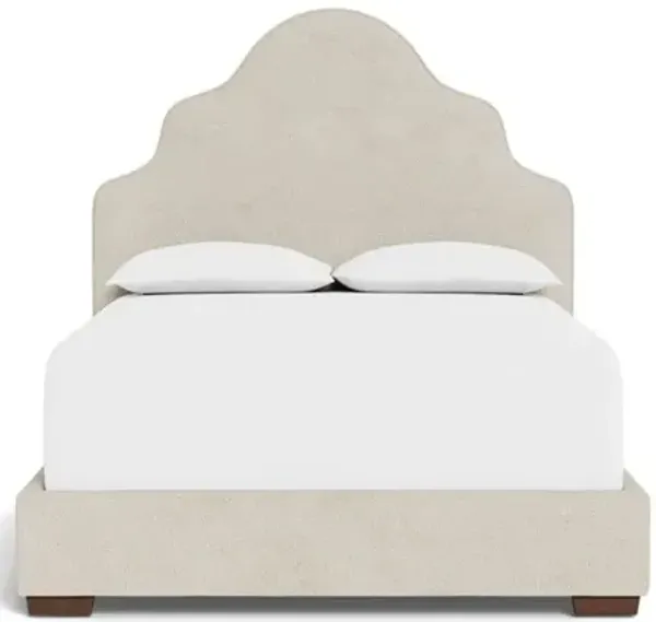 Aubriella Sugar Cookie Performance Boucle Bed - Queen