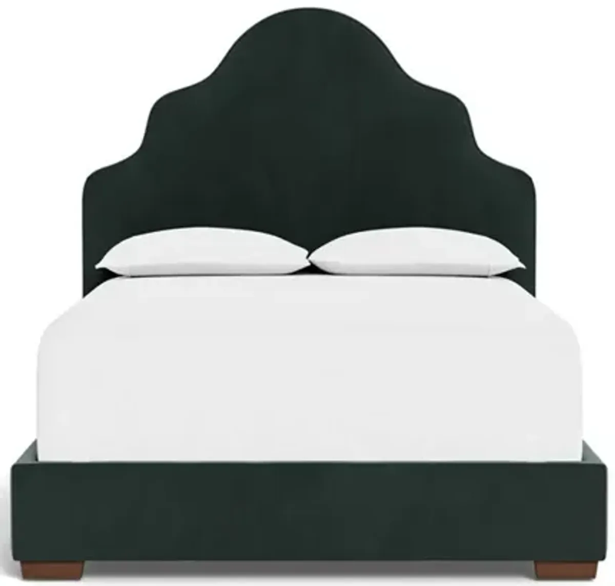 Aubriella Lagoon Performance Velvet Bed - King