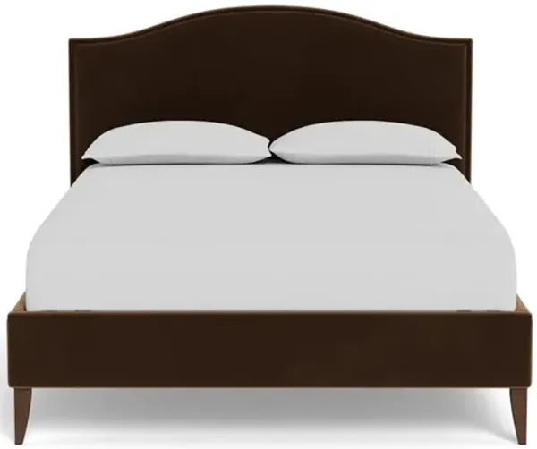 Griffin Molasses Performance Velvet Bed - Queen
