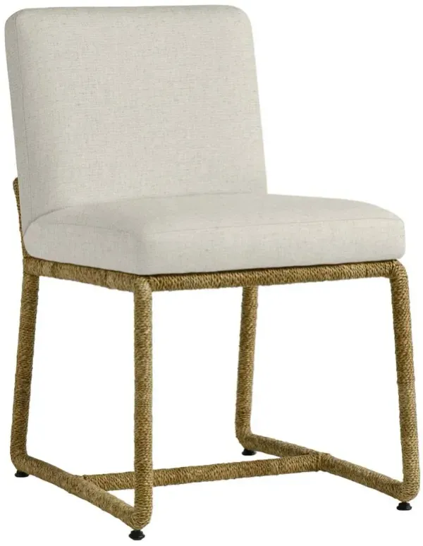 Palecek Stillwater Coastal Beige Performance Natural Woven Rope Dining Chair
