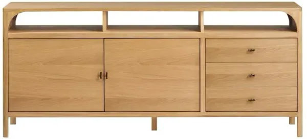 Abdiel Modern Classic Oak Wood Sideboard