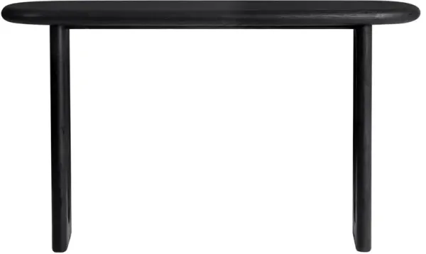 Arley Modern Classic Black Oak Wood Console Table