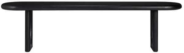 Arley Modern Classic Black Oak Wood Dining Bench