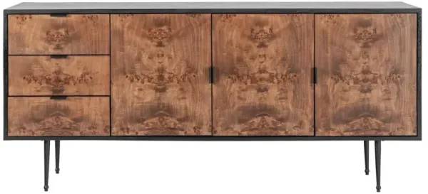 Jones Modern Classic Dark Burl Wood Sideboard