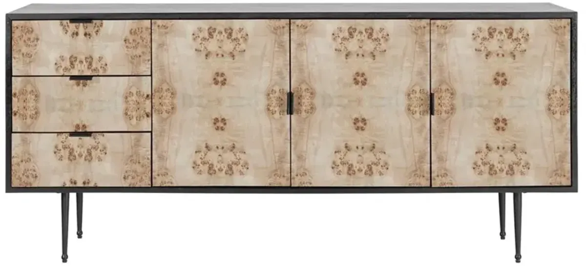 Jones Modern Classic Light Burl Wood Sideboard