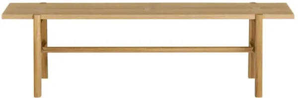 Aviva Coastal Beach Oak Wood Dining Bench