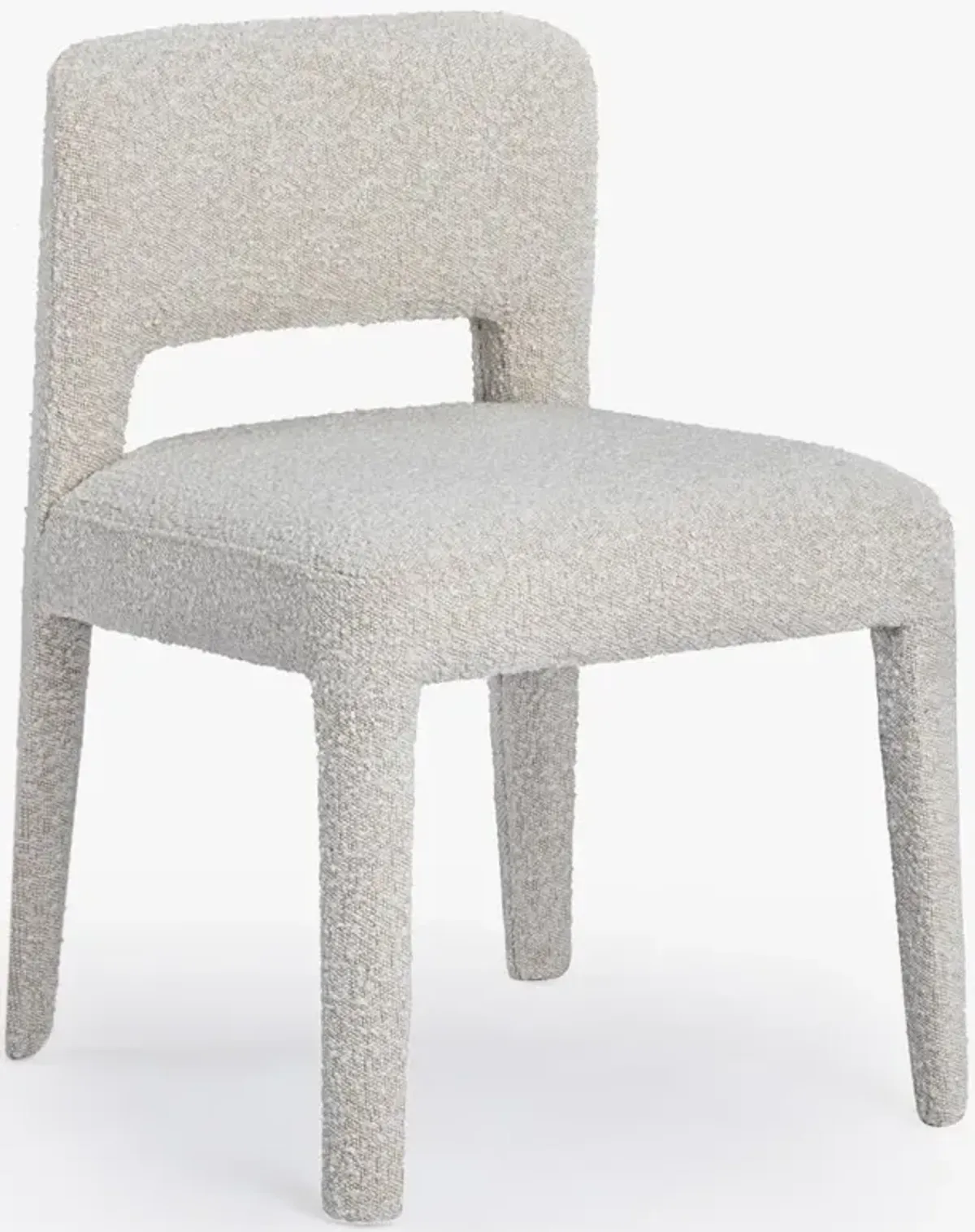 Corisande Modern Classic Cream Performance Boucle Dining Side Chair