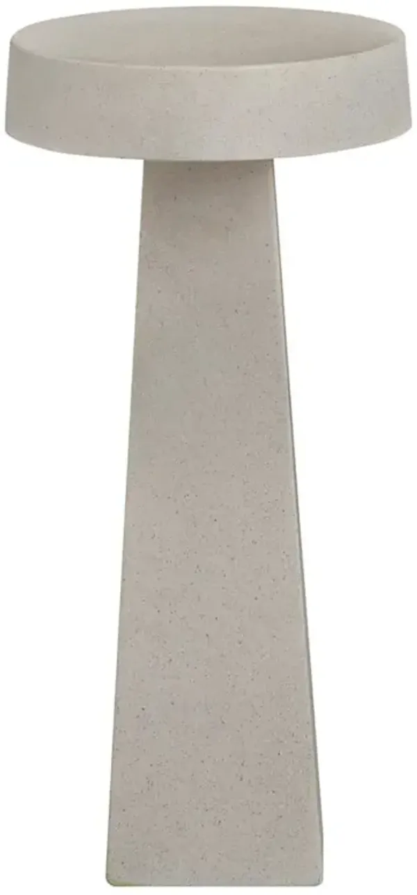 Ariel Modern Classic Off White Drink Table