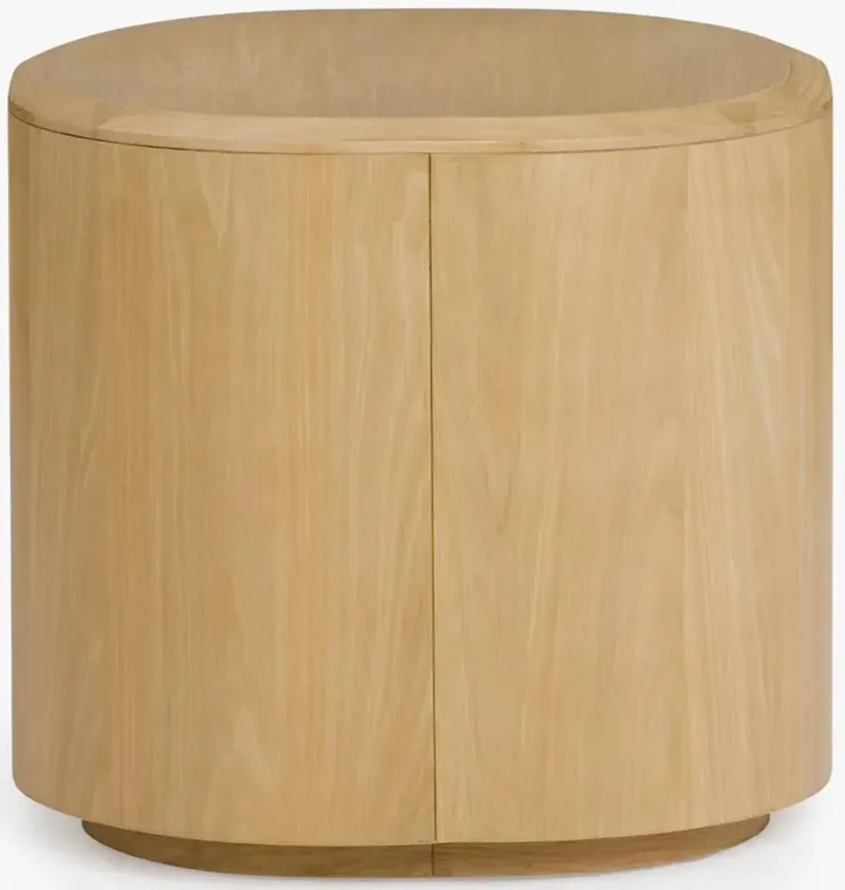 Theron Modern Classic Oak Wood Round Side Table