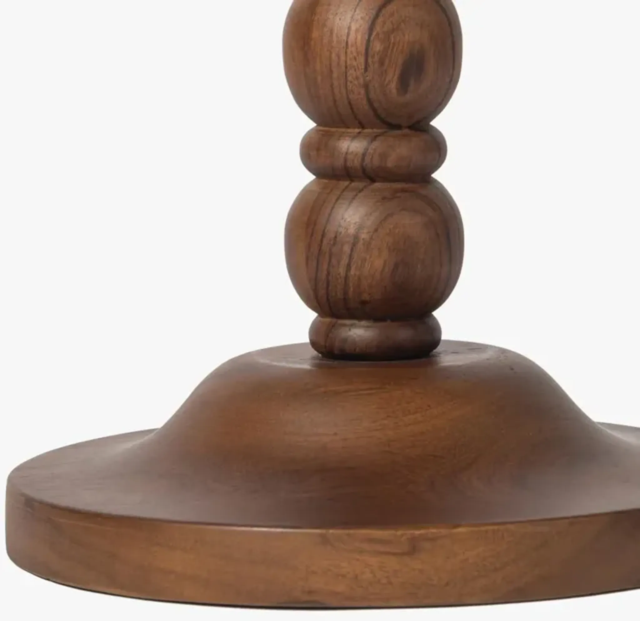 Thomas Updated Traditional Brown Wood Spindle Drink Table Kathy Kuo ...