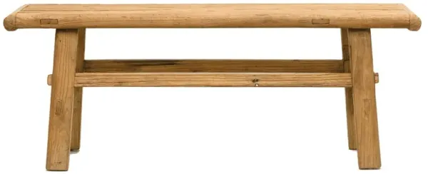 Esther Coastal Beach Brown Reclaimed Wood Rectangular Coffee Table