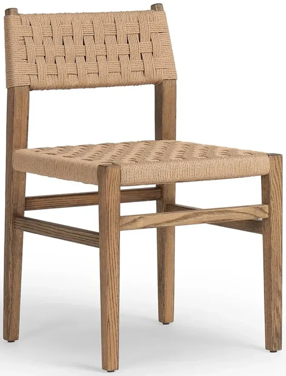 Henry Coastal Natural Woven Oak Wood Dining Chair