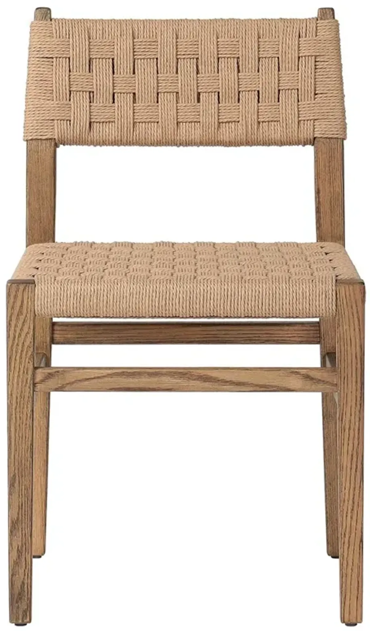 Henry Coastal Natural Woven Oak Wood Dining Chair