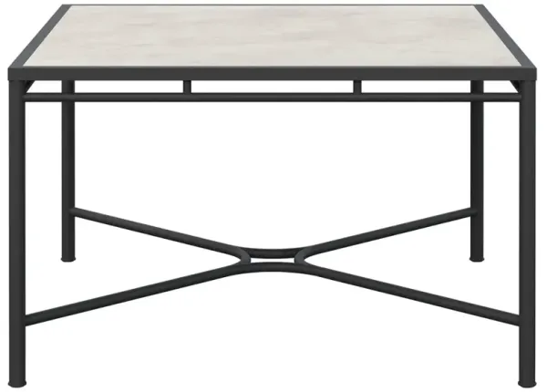 Emeline Albarium Dekton Black Iron Outdoor Dining Table - 48"