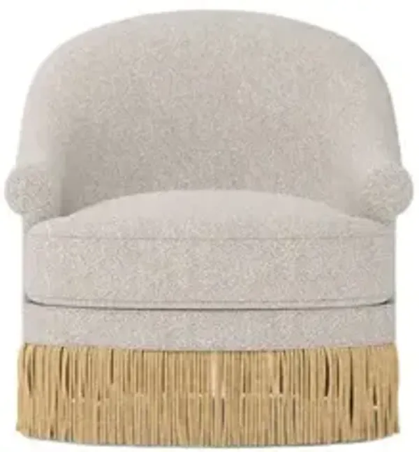 Meilani Alabaster Performance Swivel Glider Chair