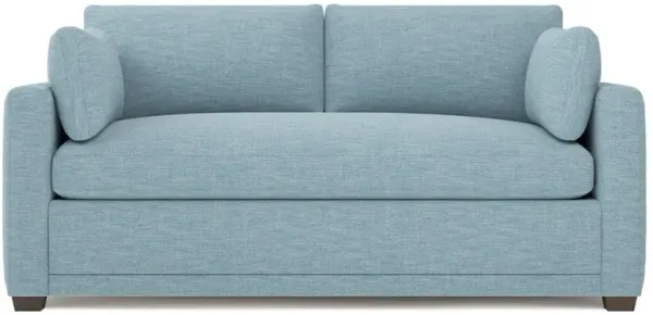 Weybridge Eggshell Blue Performance Bench Cushion Sleeper Sofa - 75”