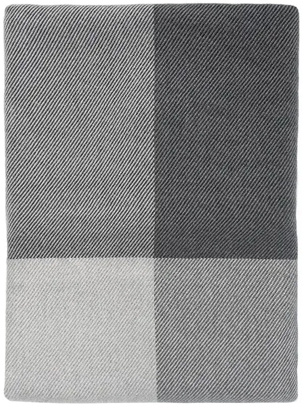 Shiloh Grey Tile Patterned Handwoven Indoor / Outdoor Throw Blanket