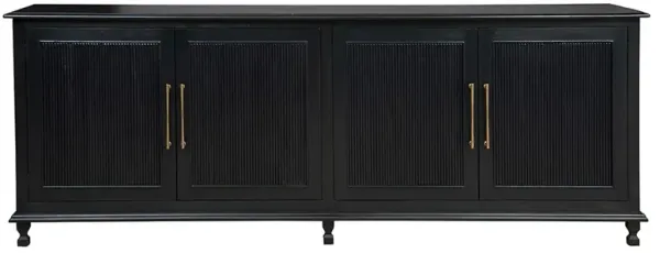 Molly Updated Traditional Black Wood Sideboard
