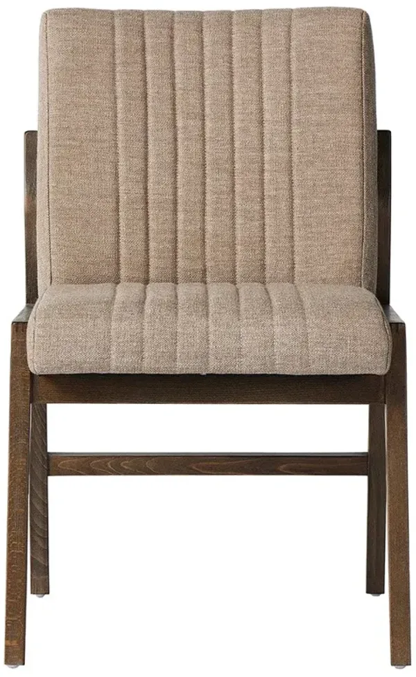Ali Mid Century Modern Beige Performance Wood Dining Chair