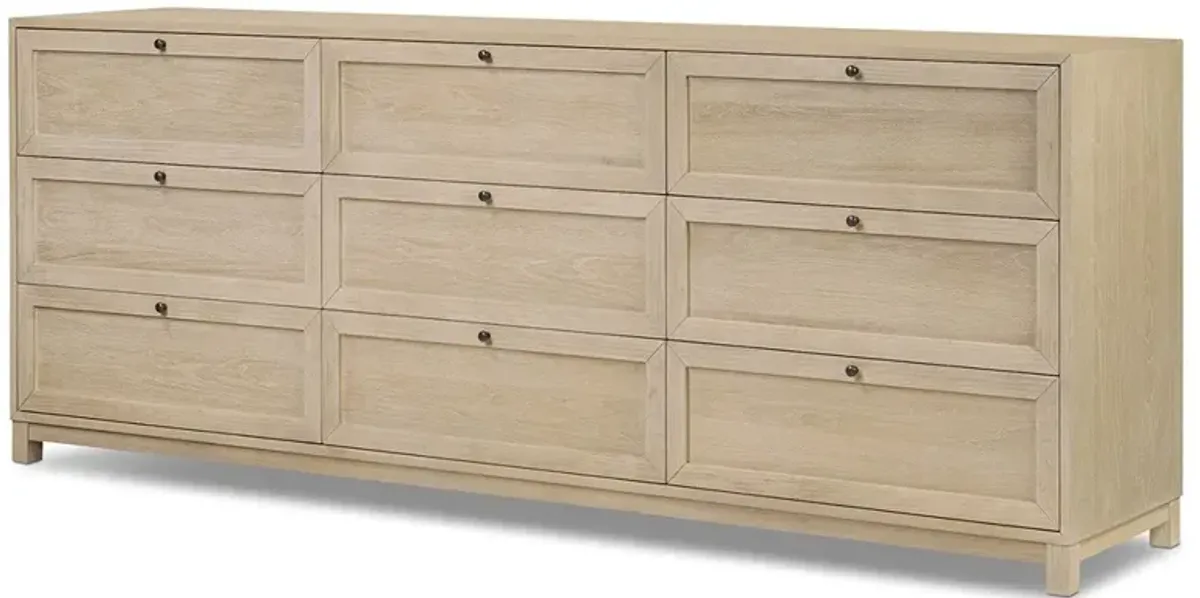 Clarence Modern Classic Light Brown Oak Dresser