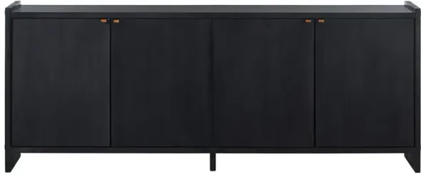 William Modern Classic Black Wood Sideboard
