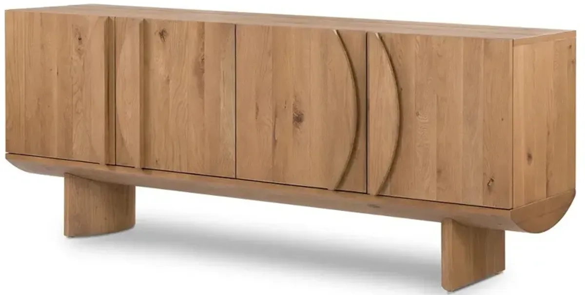 Matthew Modern Classic Brown Oak Sideboard
