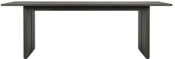 Charles Modern Dark Bronze Aluminum Rectangular Outdoor Dining Table - 92"