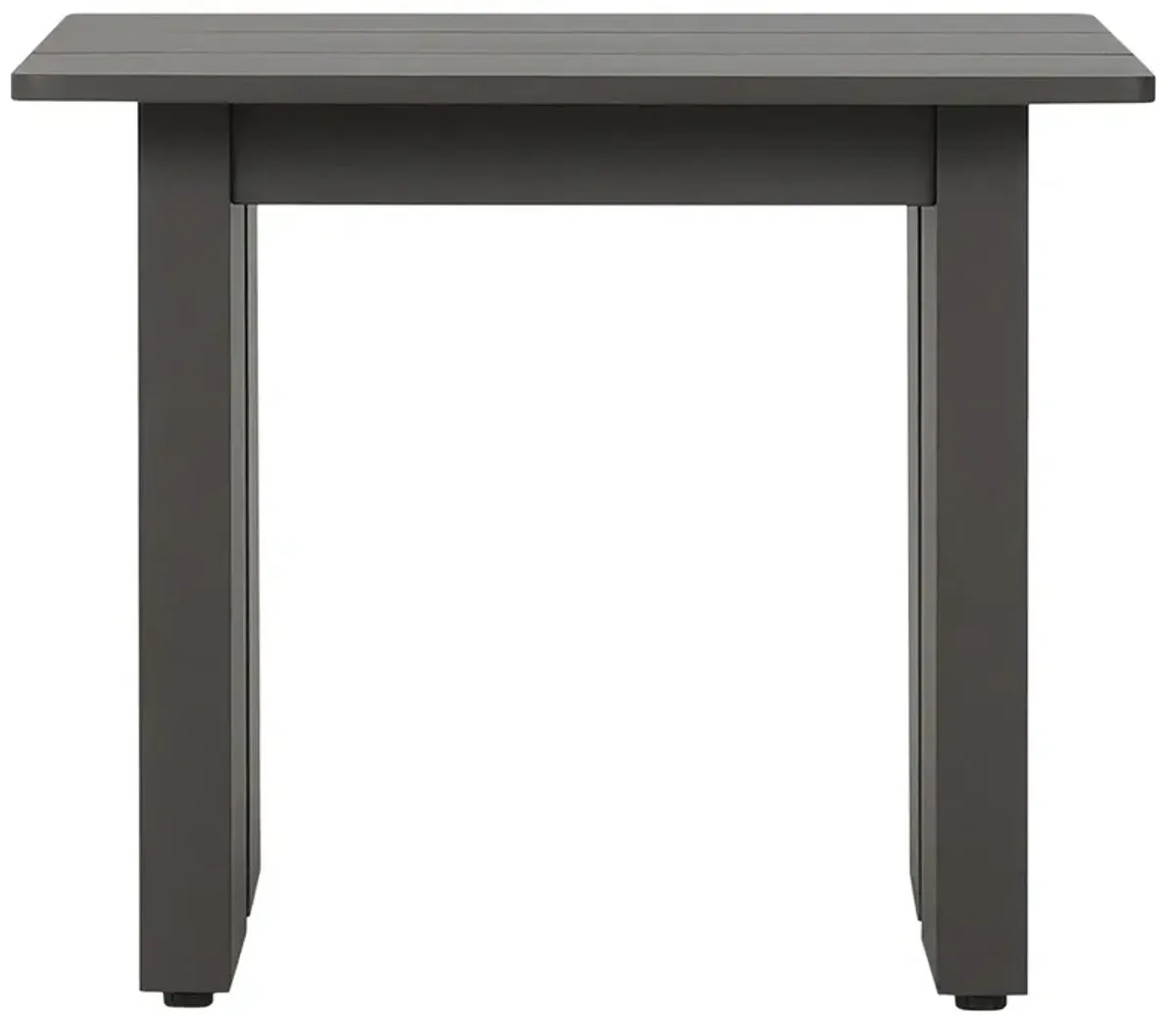 Charles Modern Classic Dark Bronze Aluminum Square Outdoor Side Table