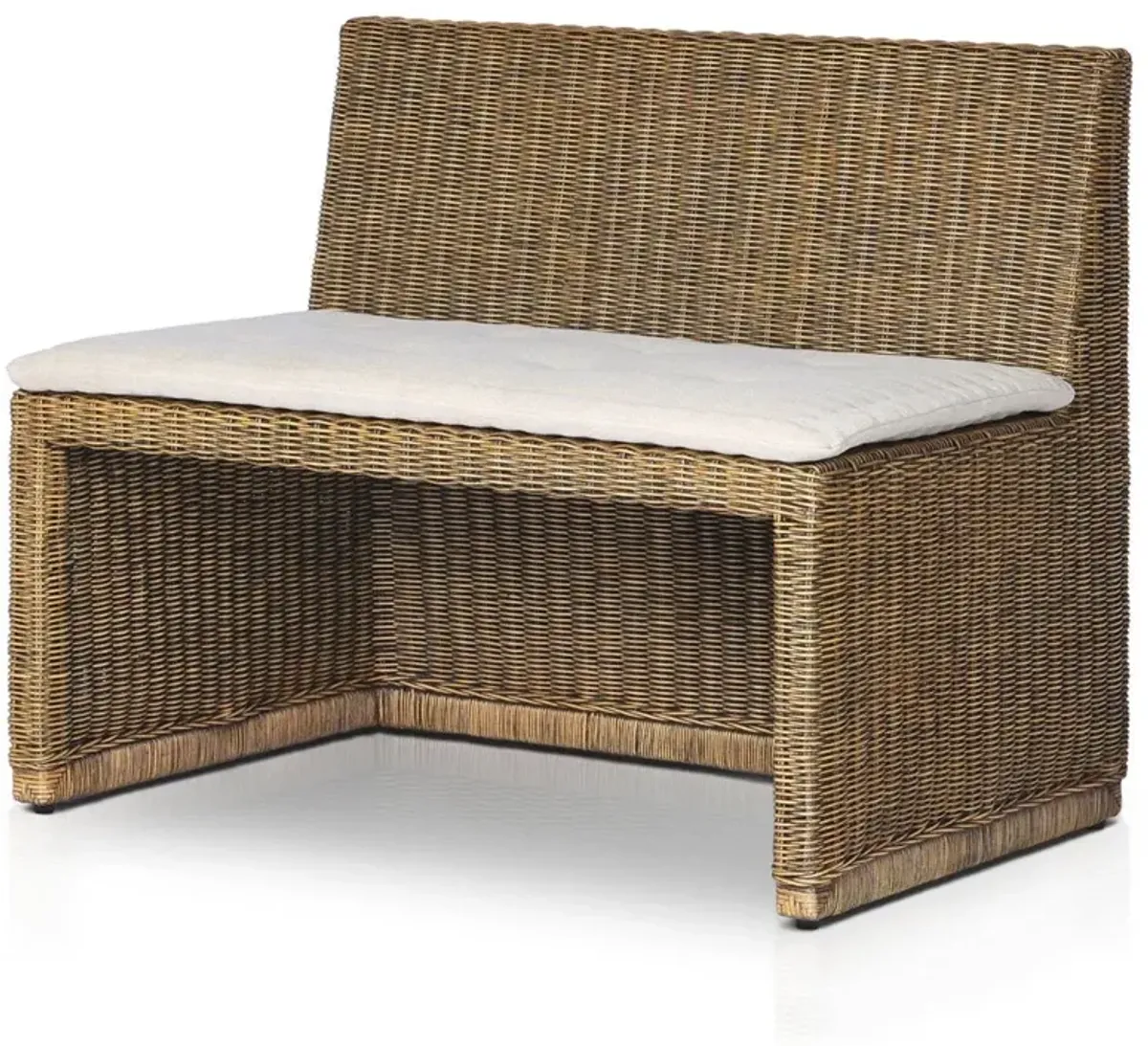 Senna Broadway Dune Linen Woven Dining Bench