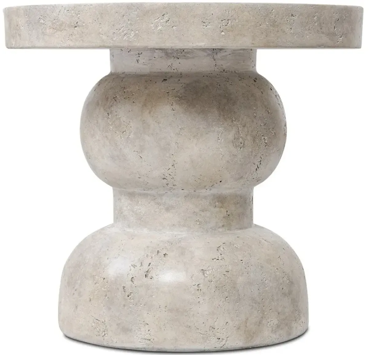 Rivero Aged Fog Concrete Outdoor End Table