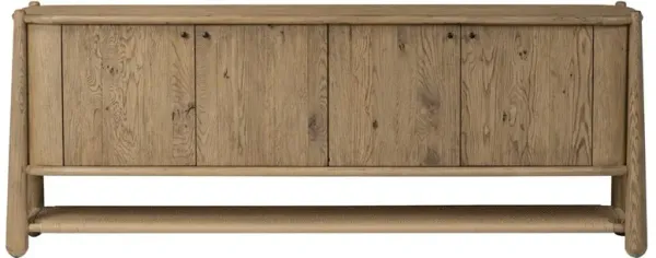 Salvador Aged Smoked Oak Wood Sideboard