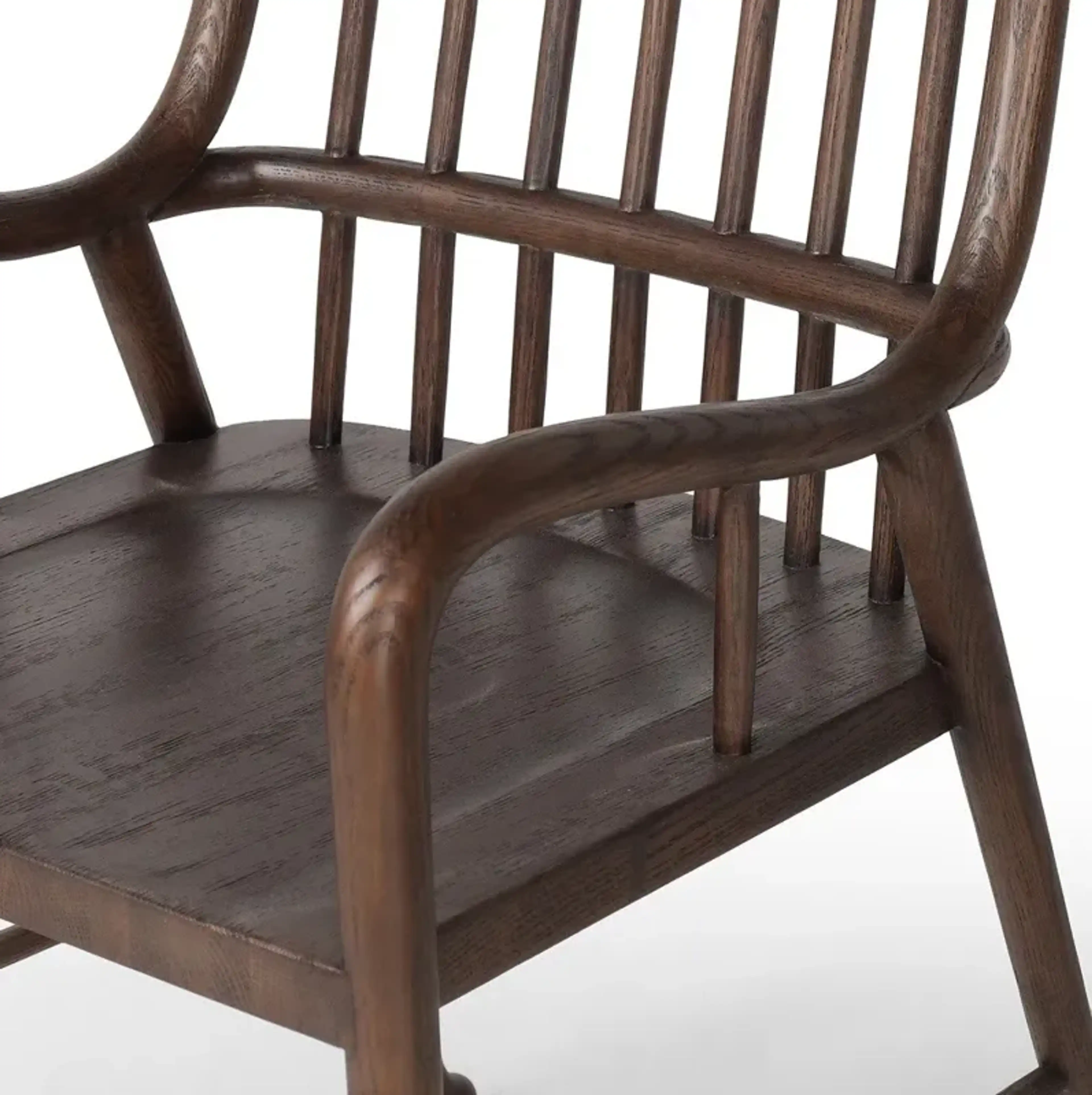 Brenna Drifted Oak Dining Arm Chair Kathy Kuo Home | Furniture.com