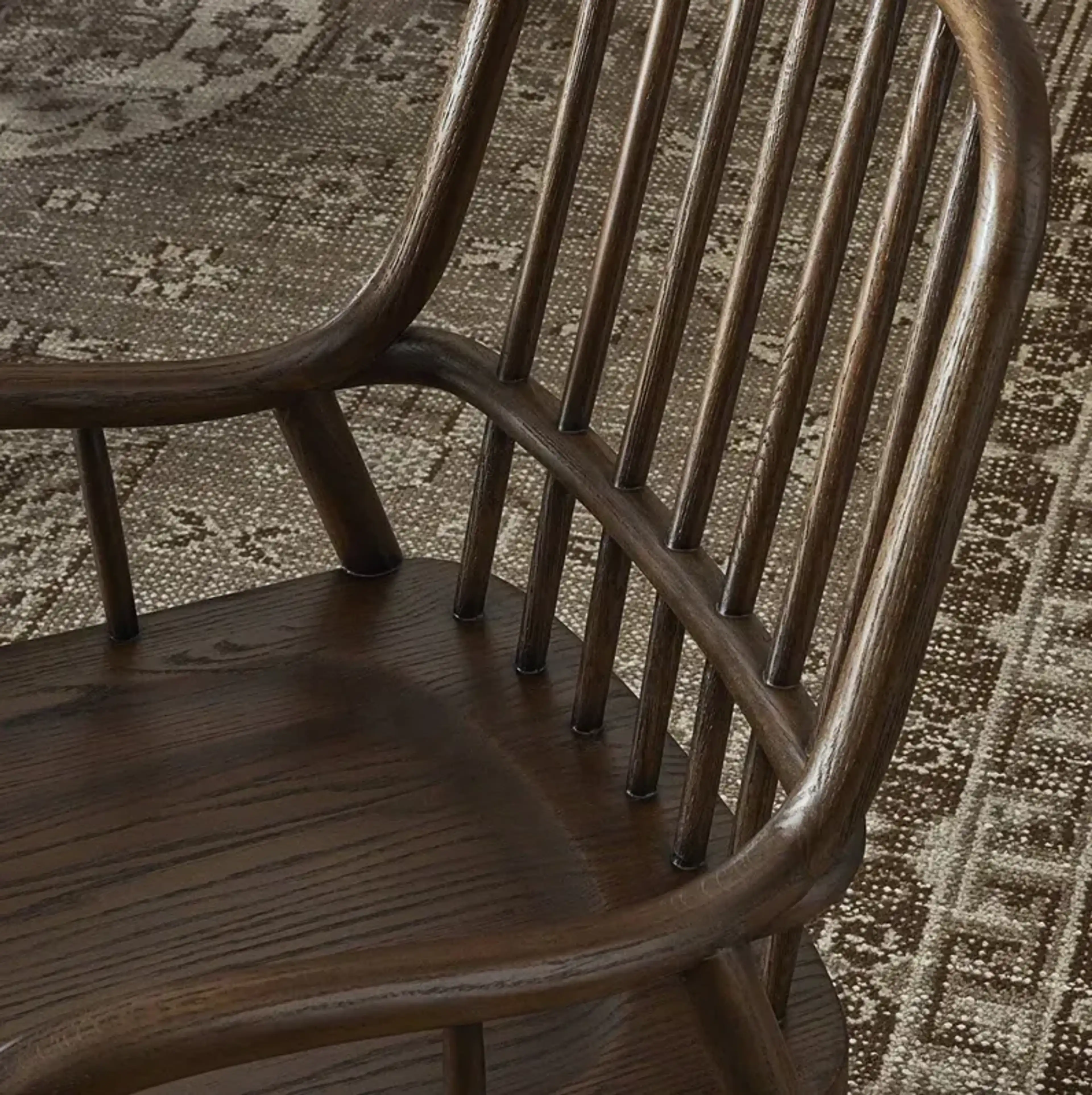 Brenna Drifted Oak Dining Arm Chair Kathy Kuo Home | Furniture.com