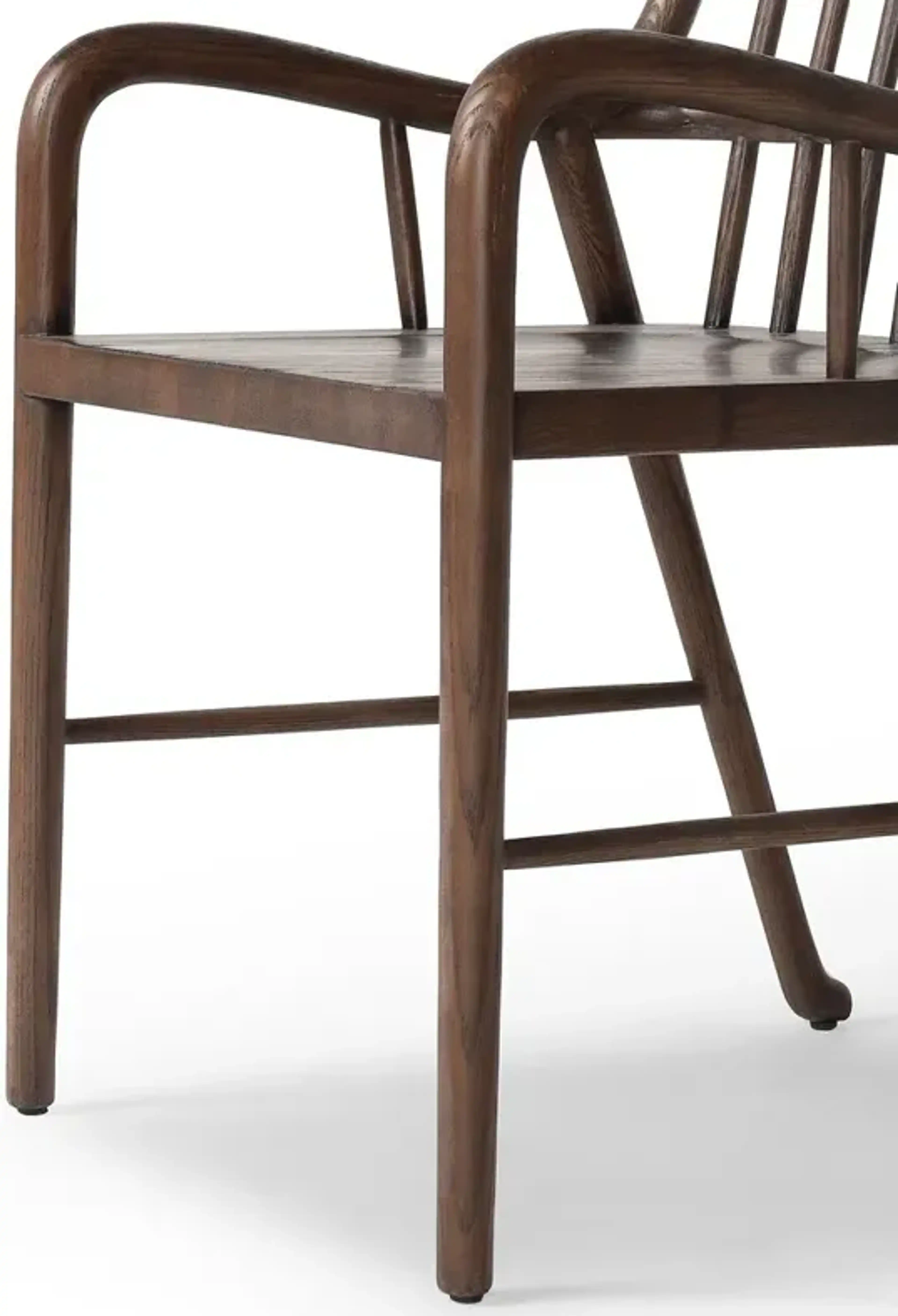 Brenna Drifted Oak Dining Arm Chair Kathy Kuo Home | Furniture.com
