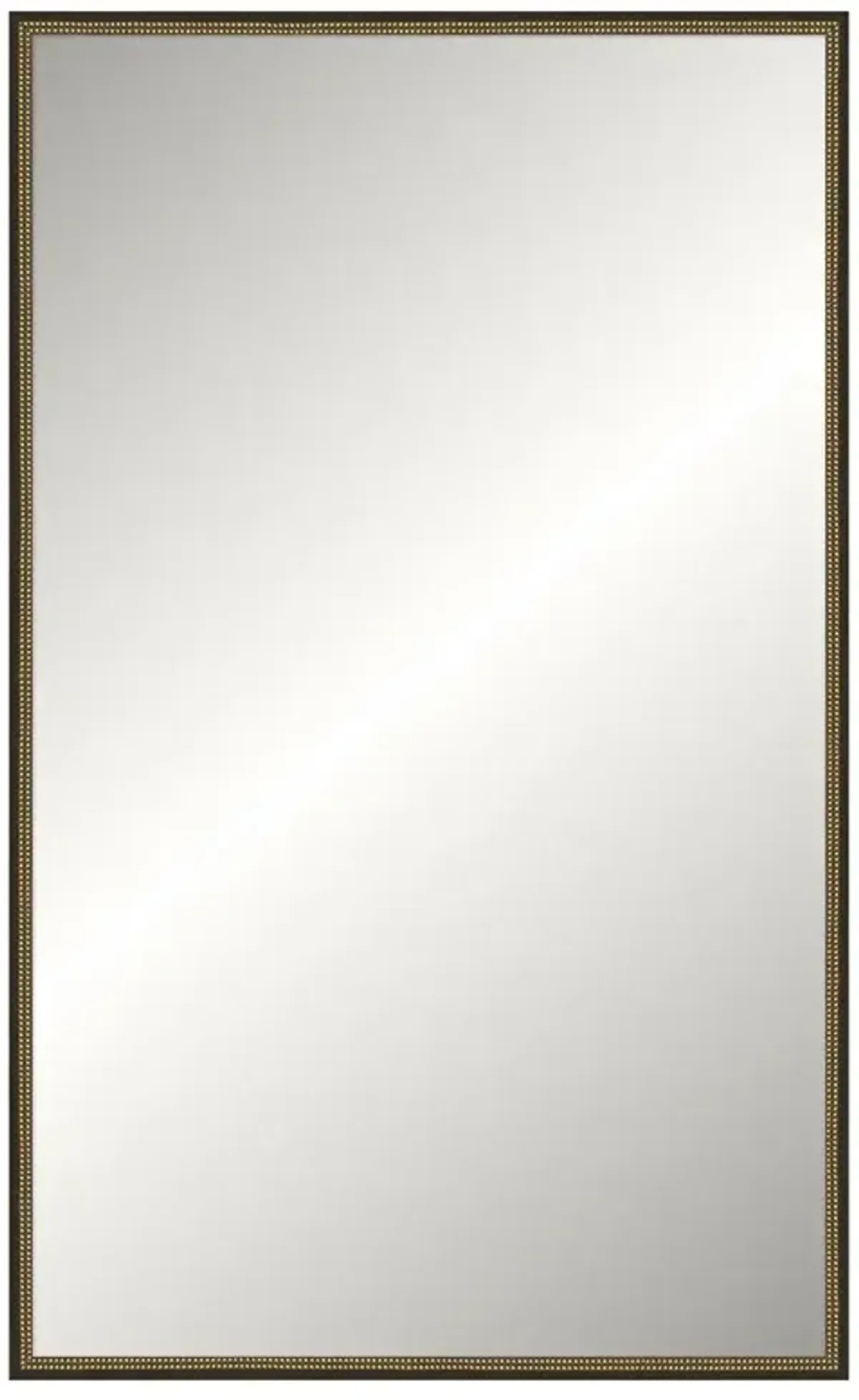 Cillian Updated Traditional Black Wood Rectangular Wall Mirror - 45x73