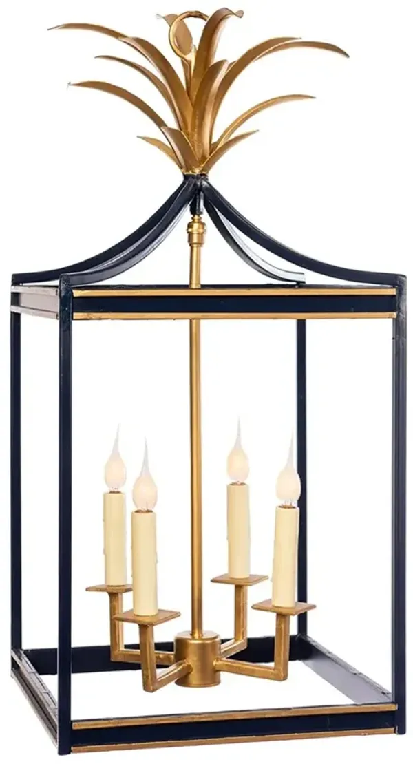 Magnus Modern Classic Gloss Brass Candelabra Lantern