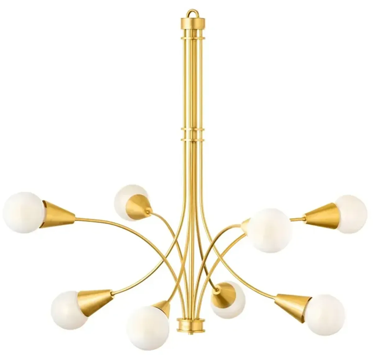 Vespera Modern Gold Steel Sputnik Orb Chandelier