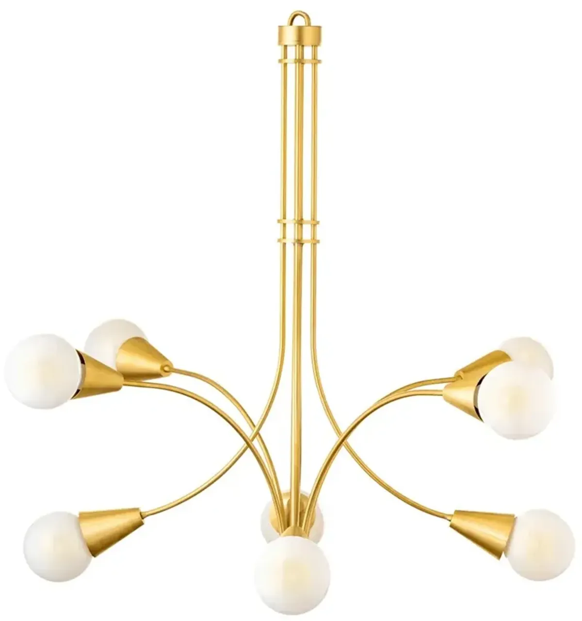 Vespera Modern Gold Steel Sputnik Orb Chandelier