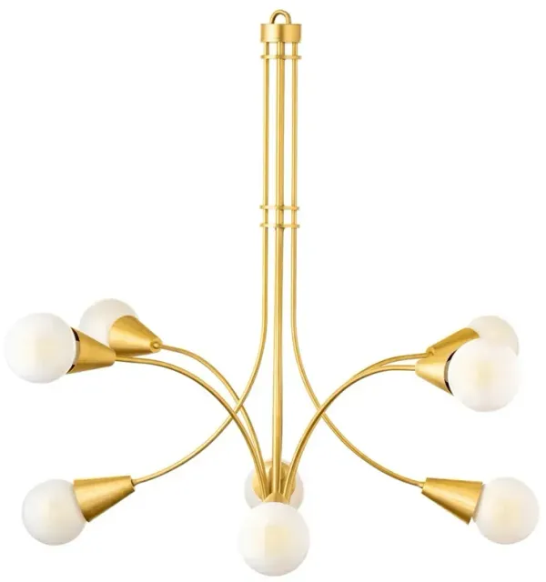 Vespera Modern Gold Steel Sputnik Orb Chandelier