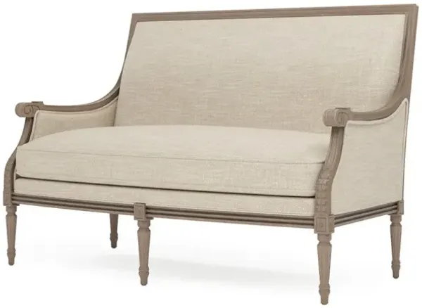 Juliette Pebble Shore Textured Weave Driftwood Settee